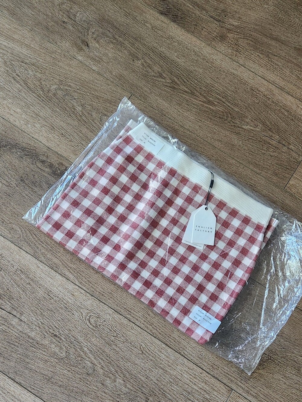 Anthropologie - English Factory - Gingham Knit Pencil Skirt - Picture 2 of 2